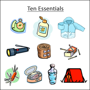 Ten Essential of backpacking 